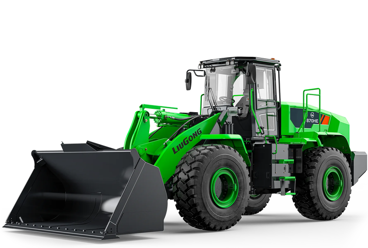 LiuoGong 870 HE Radlader in grüner Farbe
