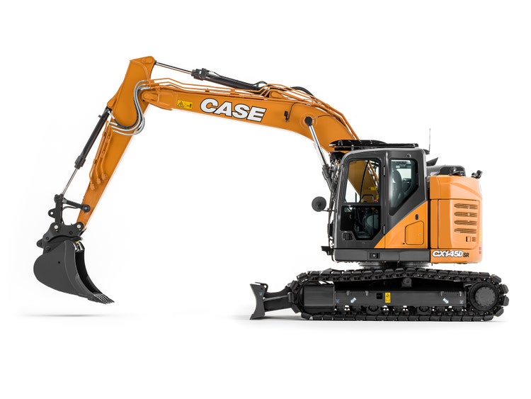 Case Ce Raupenbagger Serie D SR Studiobild