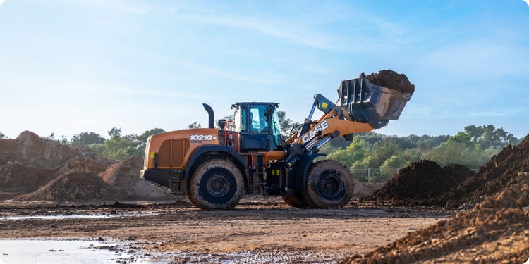 Case CE 1021G+ bei der Arbeit