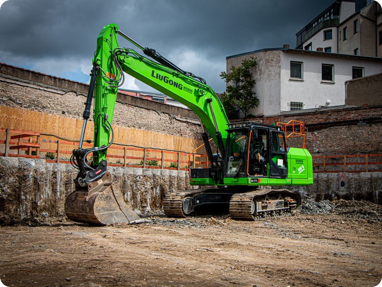 LiuGong 924FE in einer Baugrube